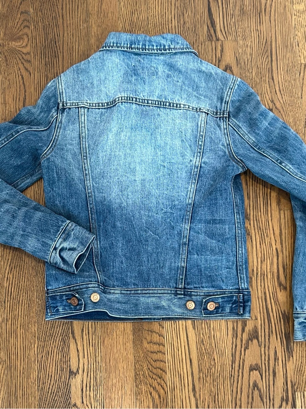 J. Crew Blue Denim Jacket with Button Front - Picture 5 of 11